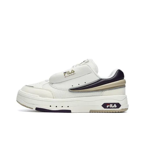 FILA Mix Skateboard Shoes Women's Low-Top Slightly White