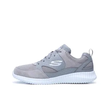 Skechers Elite Fle Cushioning Anti-Slip And Wear-Resistant Low-Top Sports Casual Shoes Men's Gray