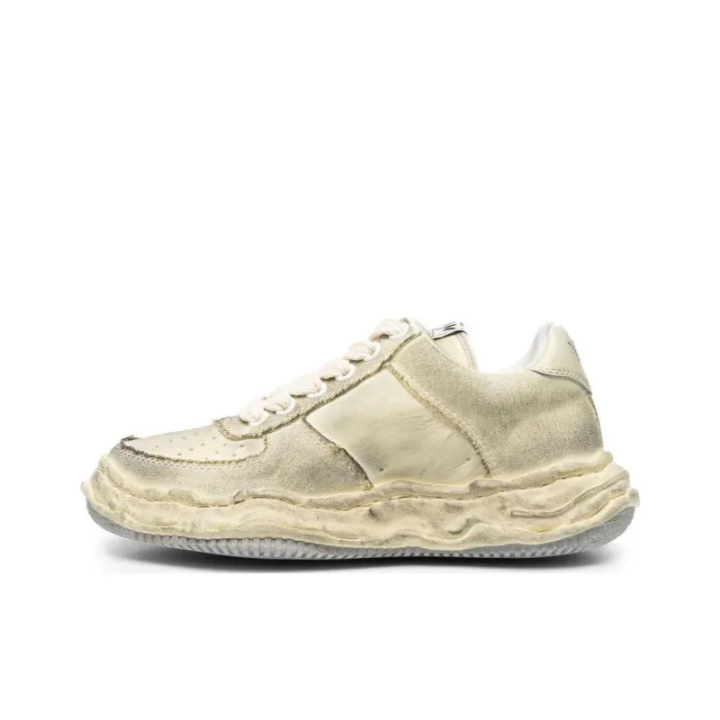 MIHARA YASUHIRO Wayne Low-Top Skateboard Shoes Unisex Ecru Vintage Version-0