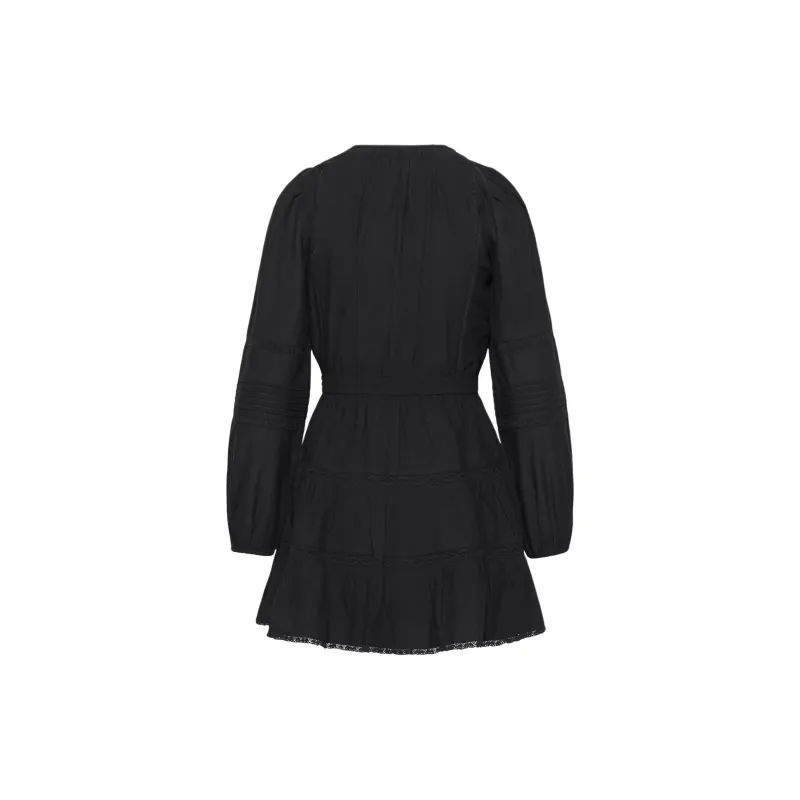 ARITZIA Little Moon Perissa Dress Long-Sleeved Dresses Women's Black-1