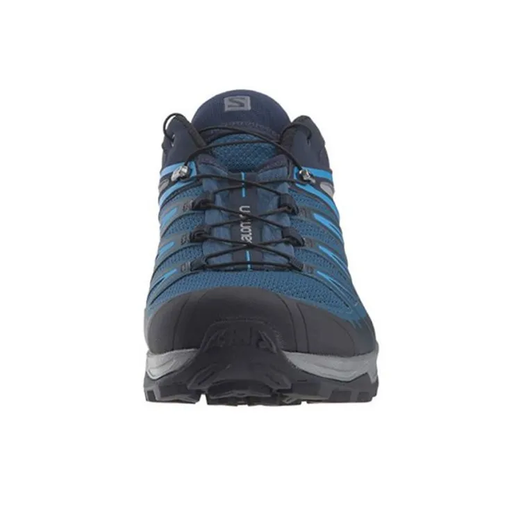 SALOMON X Ultra 3 Poseidon Cushioning Anti-Slip And Wear-Resistant Low-Top Outdoor Shoes Blue Black-4