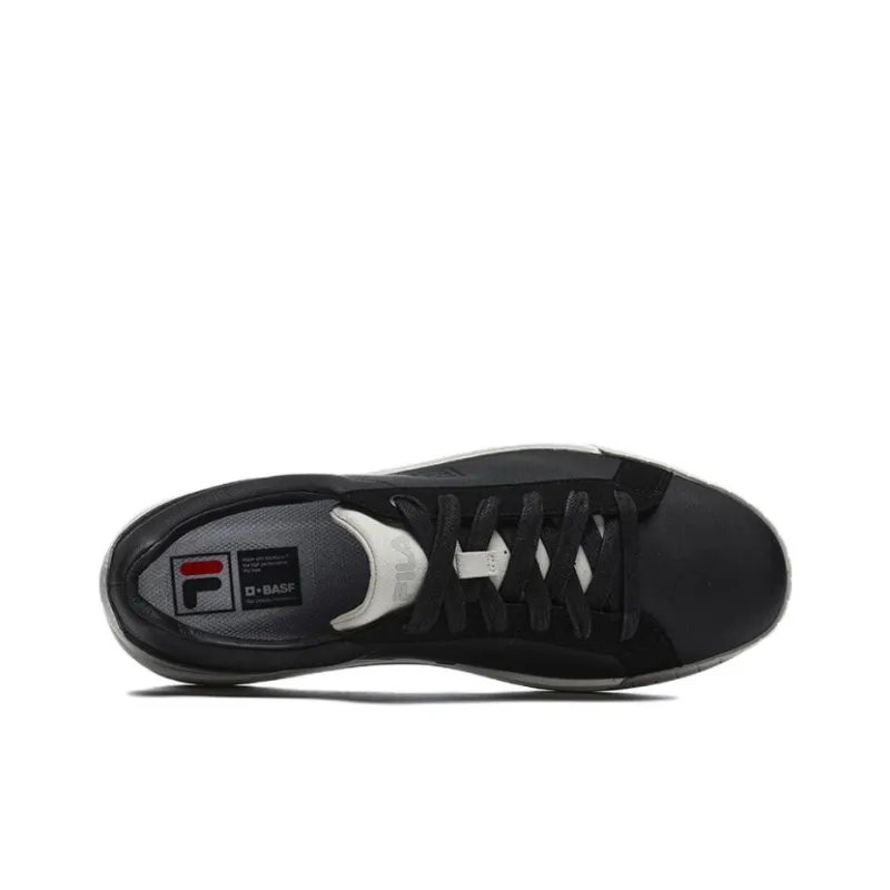 FILA ACE Anti Slip Wear Resistant Low Top Modern Skateboard Shoes Black-4