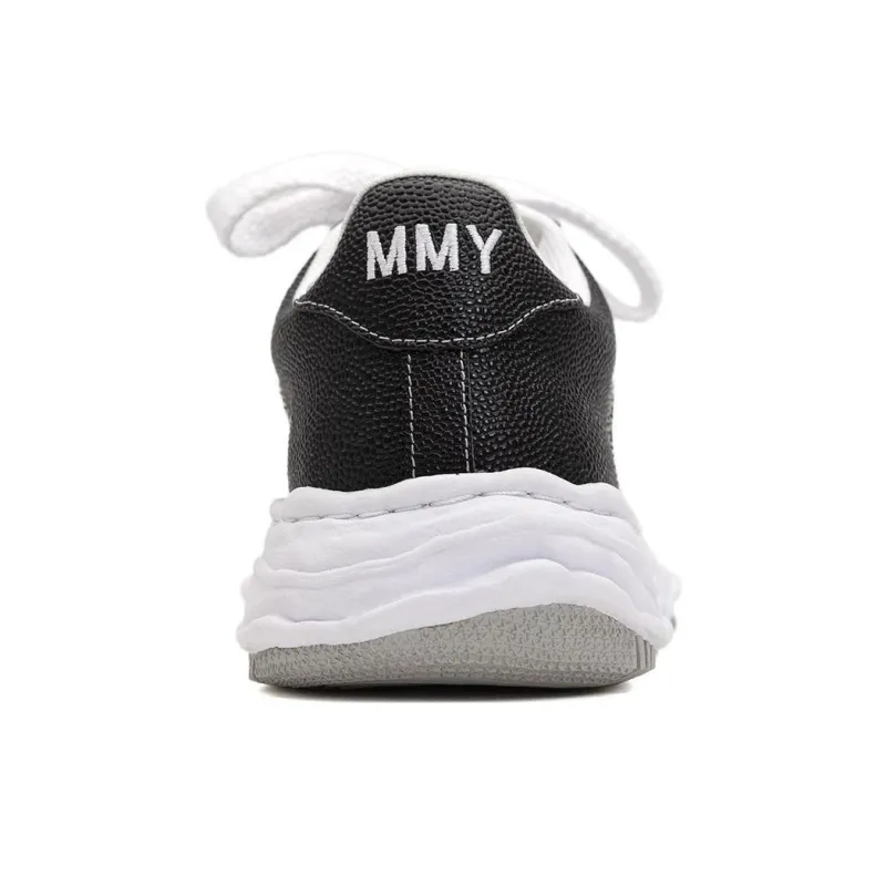 Maison MIHARA YASUHIRO Wayne Og Sole Embossed Leather Low Grey White-12