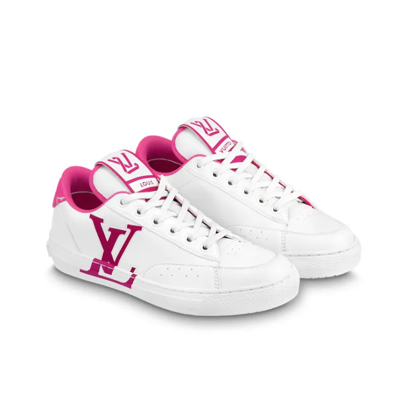 LOUIS VUITTON Charlie Sneakers 'White Fuchsia' Women's-1