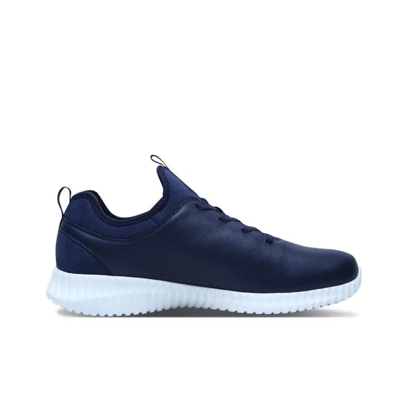 Skechers Elite Fle Cushioning Anti-Slip And Wear-Resistant Low-Top Casual Shoes Men's Navy-1