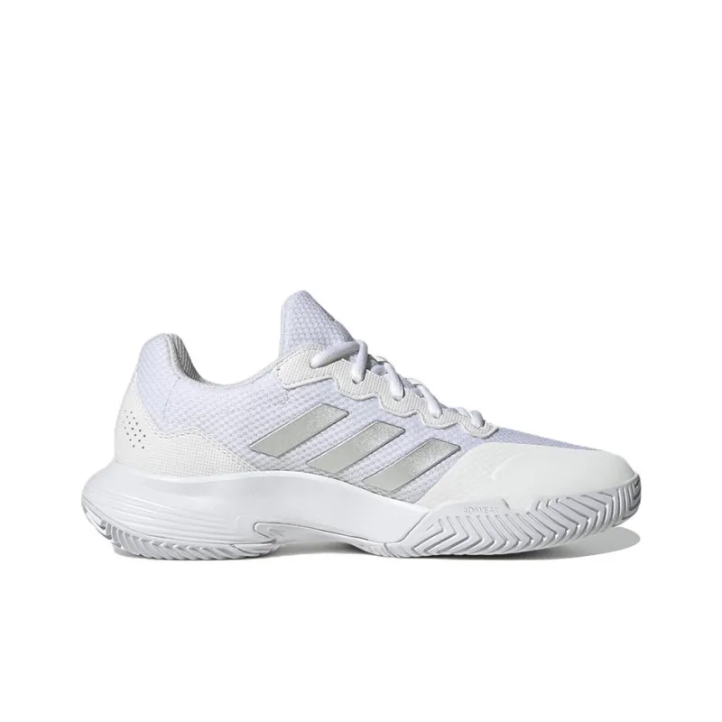 Adidas Gamecourt 2.0 Cloud White Silver Metallic Women's-1