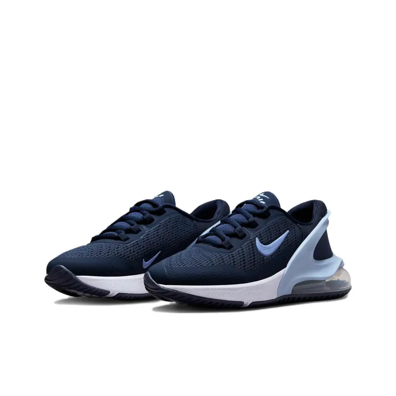 Nike Air Max 270 Slip Resistant Cushioning Abrasion Resistant Low Top Casual Shoes GS Blue White-2