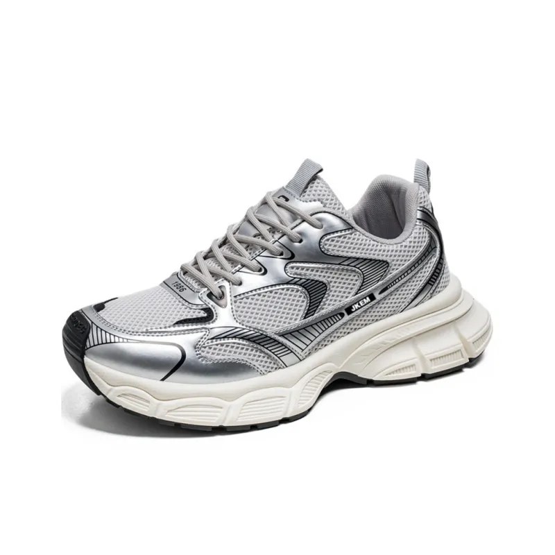 JKEM Anti-Slip Wear-Resistant Low-Top Chunky Sneakers Men's-13