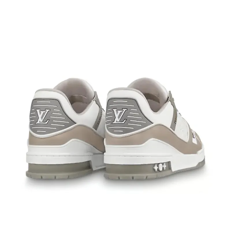 LOUIS VUITTON Trainer Sneakers 'Grey White'-3