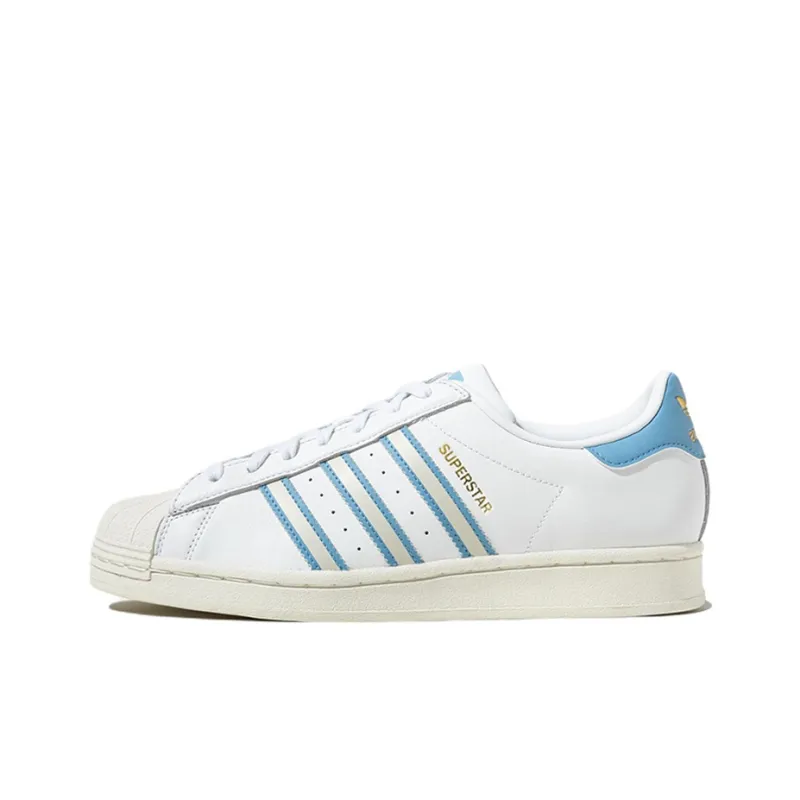 Adidas Originals Superstar Shoes 'Off White Light Blue'-0
