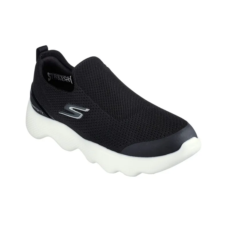 Skechers Go Walk Massage Fit Casual Shoes Men Low-Top Black/White-2