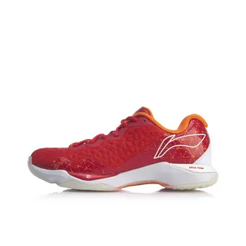 LiNing Raid Cushioning Support Low-Top Badminton Shoes Women's Vermilion