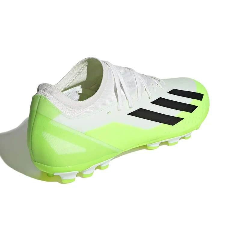 adidas Crazyflight X3 Artificial White Solar Green Grass Boots-3