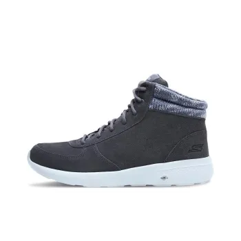 Skechers ON THE GO City 2 Cushioning Anti-Slip And Wear-Resistant Mid-Top Sports Casual Shoes Men's Charcoal Gray