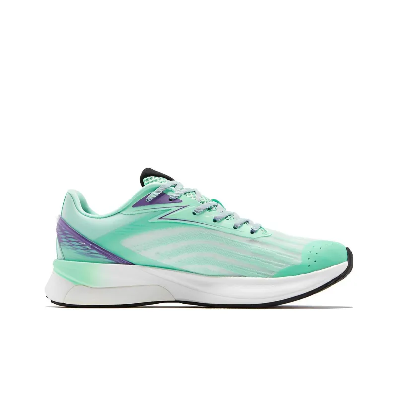 QIAODAN Feiying 2.0 Slip Resistant, Abrasion Resistant, Breathable Low Top Running Shoes Men's Green Purple-1