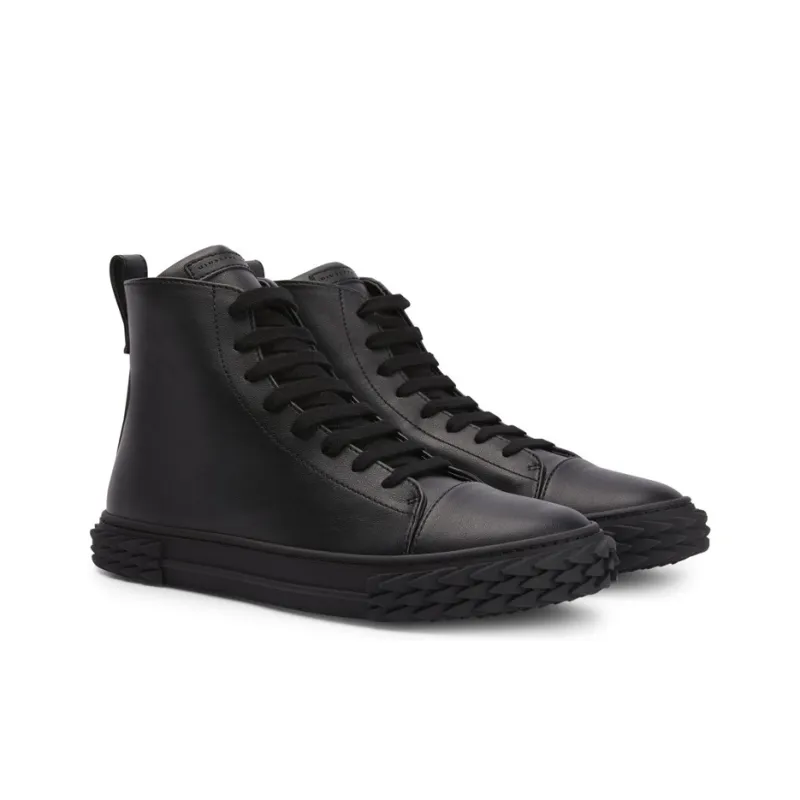 Giuseppe Zanotti/GZ Blabber Ecoblabber High Top Stylish Skateboarding Shoes Men's Black-2