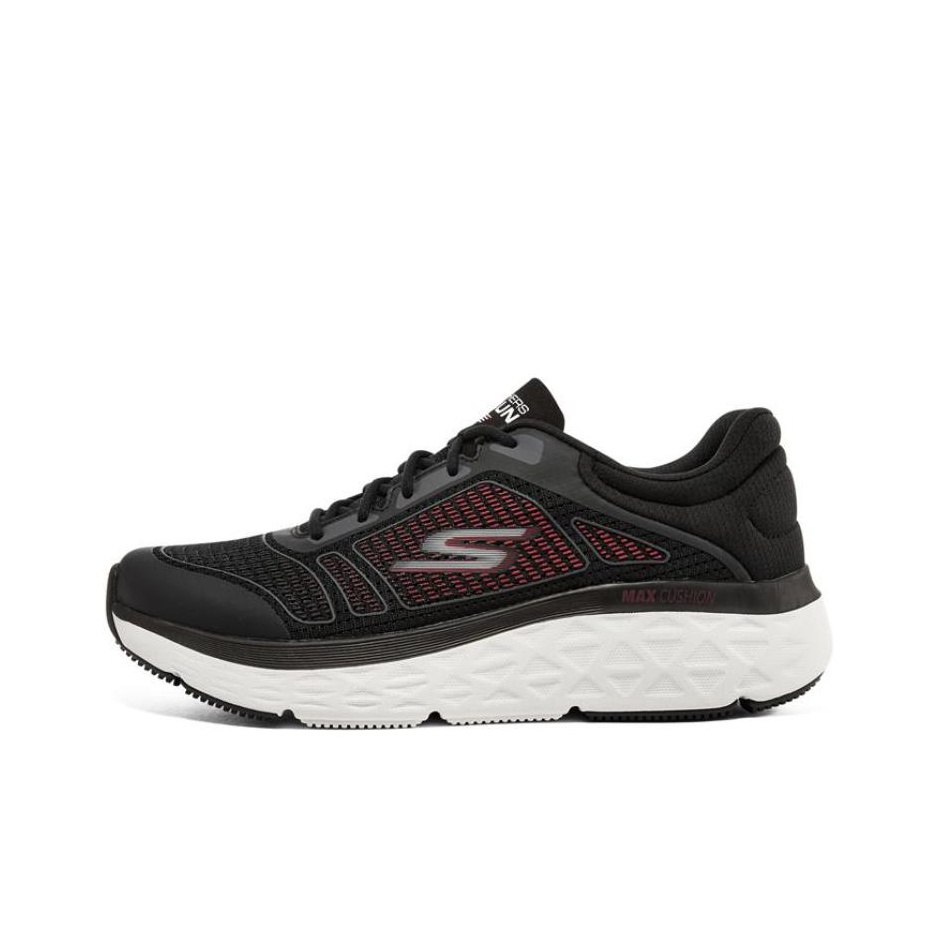 Skechers Max Cushioning Running Shoes Men Low top Black Red US M 9.5