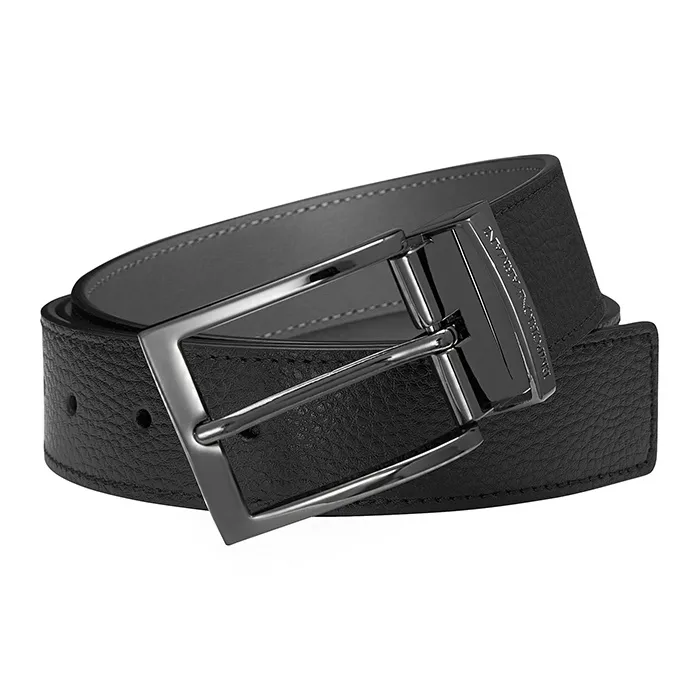 EMPORIO ARMANI Grained Leather Belt-7