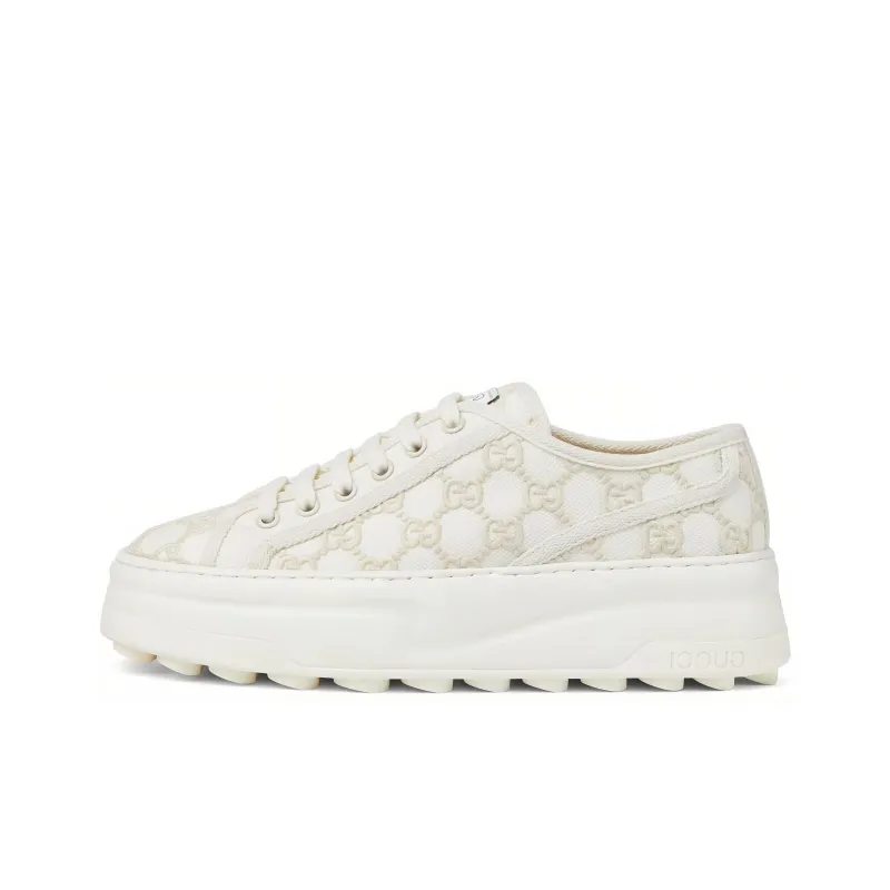 GUCCI Women's Tennis 1977 Low 'Off White Gg Embroideries' Women's-0