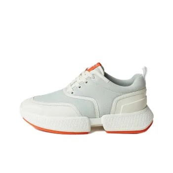 HERMES Giga Durable Breathable Low Top Sports Casual Shoes Women's White Green