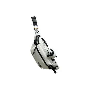 Cwatcun Nylon Sling Bag Regular Unisex White/Light Brown/Gray/Black