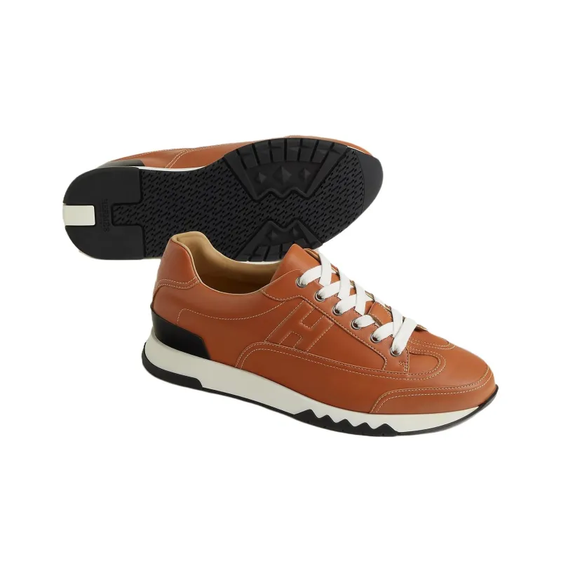 HERMES Trail Low Top Casual Shoes Men's Brown-3