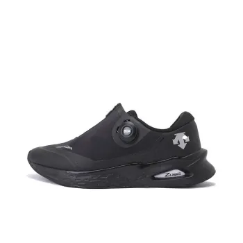 DESCENTE RUNNING Anti Slip Wear Resistant Breathable Lightweight Low Top Running Shoes Unisex Black Casual Comfort