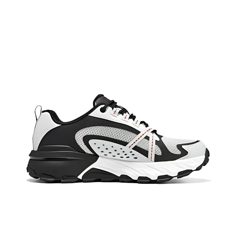 Skechers Max Protect Cushioned Slip Resistant Abrasion Resistant Low Top Casual Shoes Men's Gray Black-1