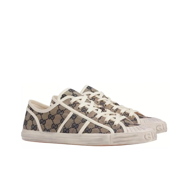 GUCCI Gg Sneaker 'Beige Blue Monogram'-2
