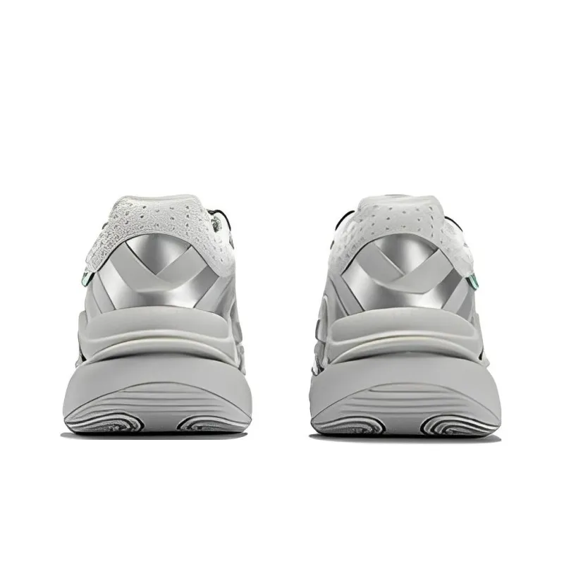 361° Wind Whirlpool Anti Slip Wear Resistant Low Top Running Shoes Gray White-2