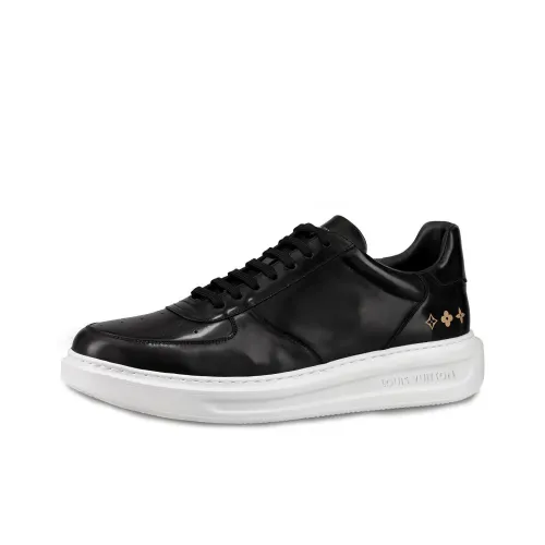 LOUIS VUITTON Beverly Hills Skateboard Shoes Men Low-Top Black