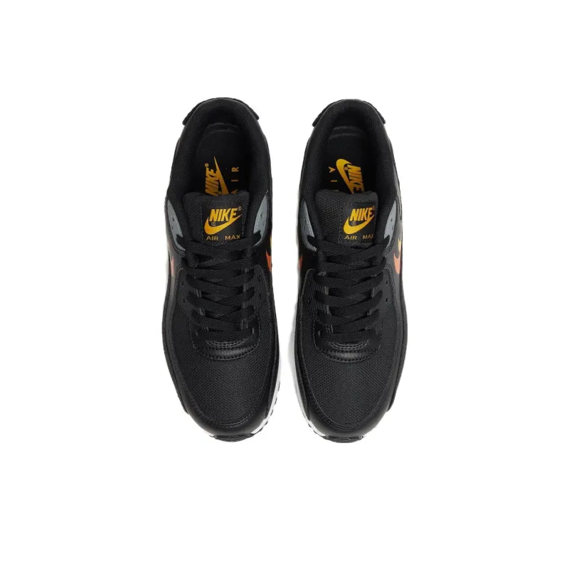 Nike Air Max 90 Cushioning Anti-Slip And Wear-Resistant Low-Top Sports Casual Shoes Black-3