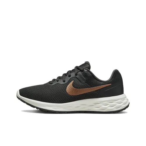 Nike REVOLUTION 6 Running Shoes Women's Low-Top Black/Gold