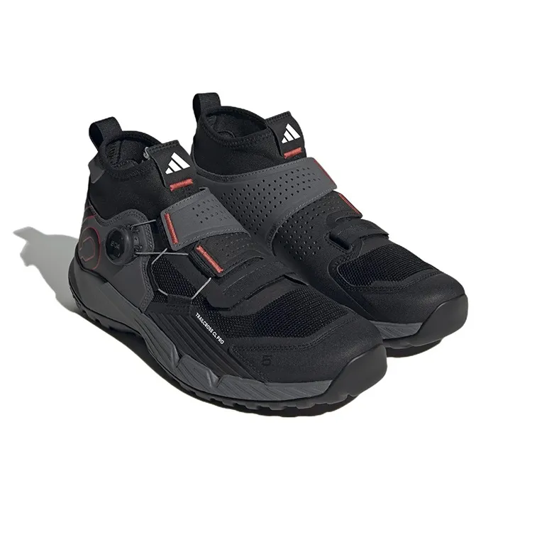 Adidas Five Ten Trailcross Pro Clip In Grey Core Black Red-2