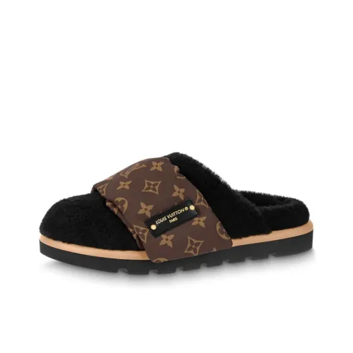 LOUIS VUITTON Pillow Closed Toe Slippers Women's