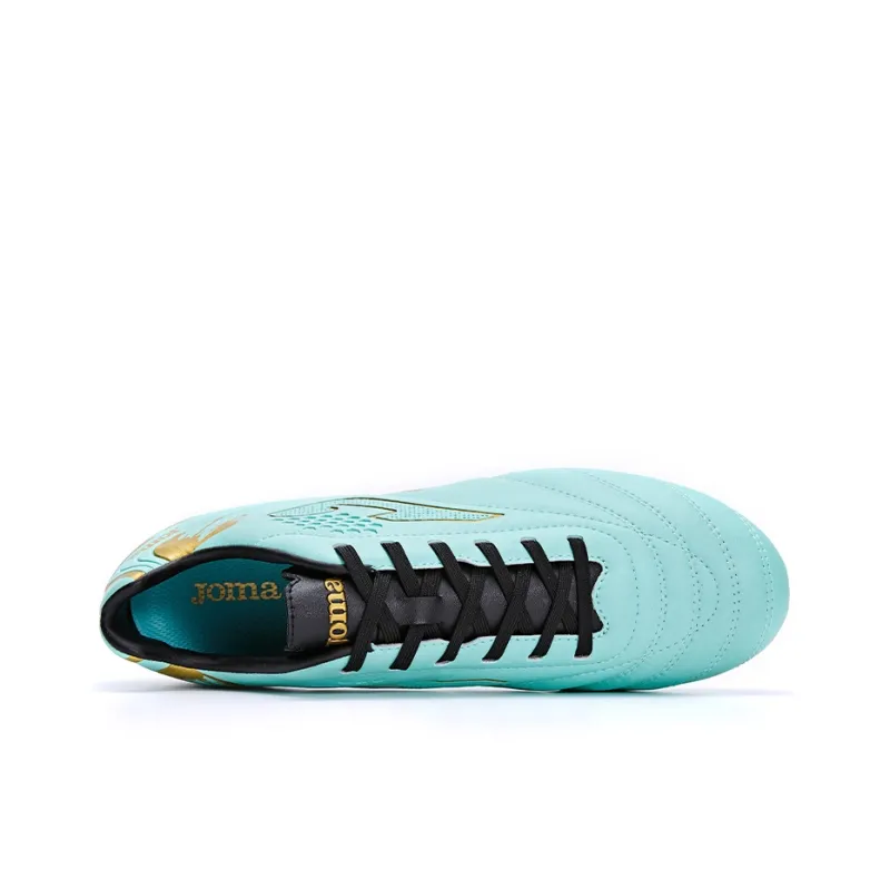 Joma Aguila MG Rubber Short Studs Anti Slip Wear Resistant Soccer Shoes Men's Green Gold-3