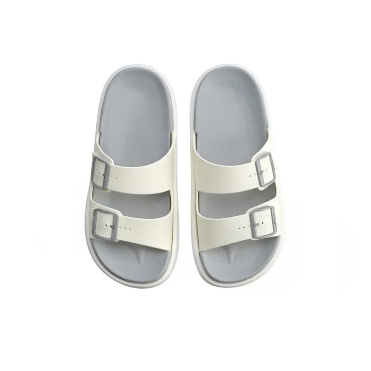 LiNing Clap EVA Quiet Slide Slippers Men's Standard White-3