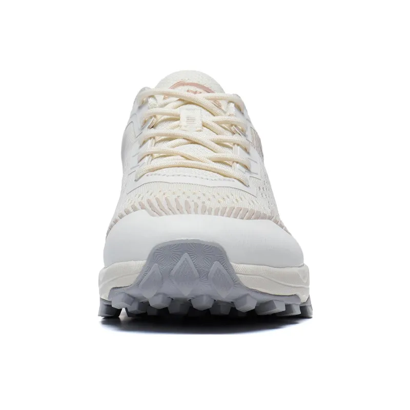 LiNing Gundam Slip Resistant Cushioning Wear Resistant Low Top Running Shoes Women's Ecru Pearl White-4