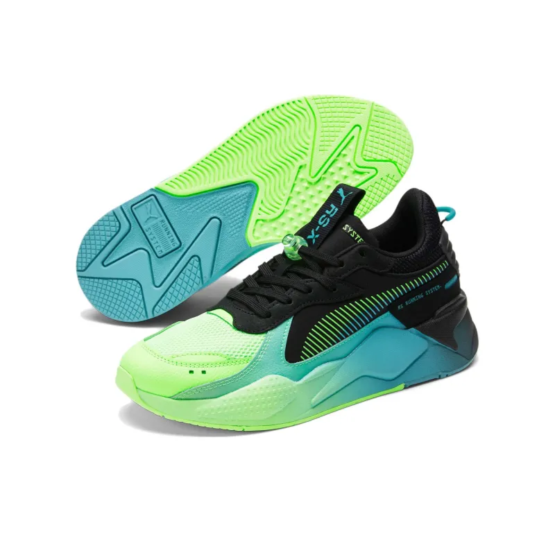PUMA RS-X Fly Anti-Slip Wear-Resistant Low-Top Sports Casual Shoes Blue Black Green-4