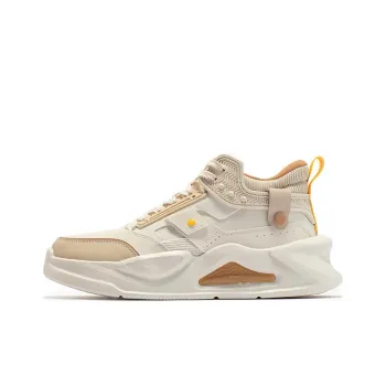 361° Jincheng SE Fleece Lined Warm Cushioning Anti Slip And Wear Resistant Low Top Casual Shoes Men's White Yellow