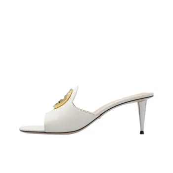 GUCCI Blondie Slide Slippers 6.5cm Women's Beige