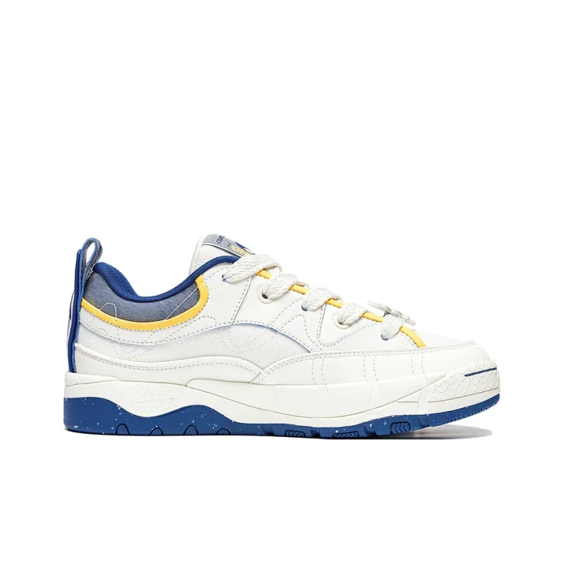 LiNing CF Tracing Honor 3 Cushioning Wear Resistant Low Top Sports Casual Shoes Men's White Blue-1