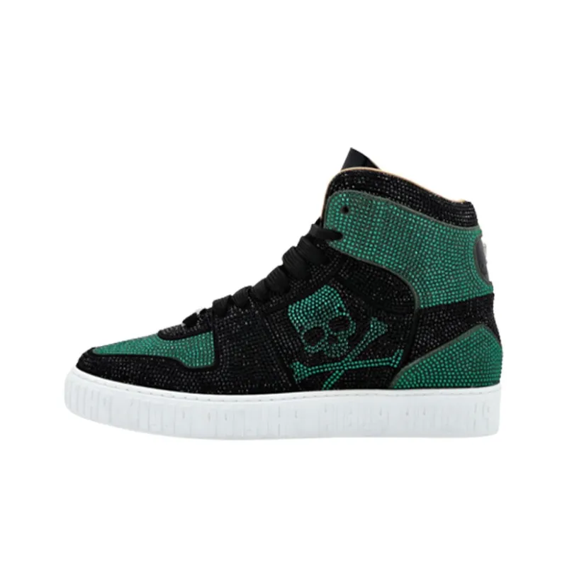 PHILIPP PLEIN Strass High-top Sneakers-0