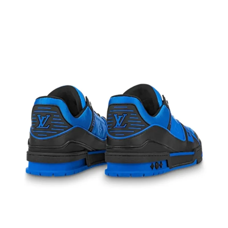LOUIS VUITTON Lv Trainer Black Blue-3