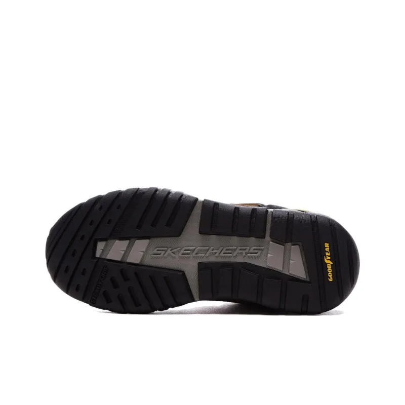 Skechers ARCH FIT RECON Anti-Slip Wear-Resistant Water-Resistant Warm Mid-Top Trekking Shoes Khaki-4