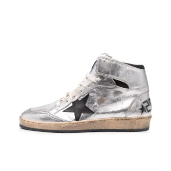 Golden Goose Sky Star Stylish Skateboarding Shoes Women's Silver