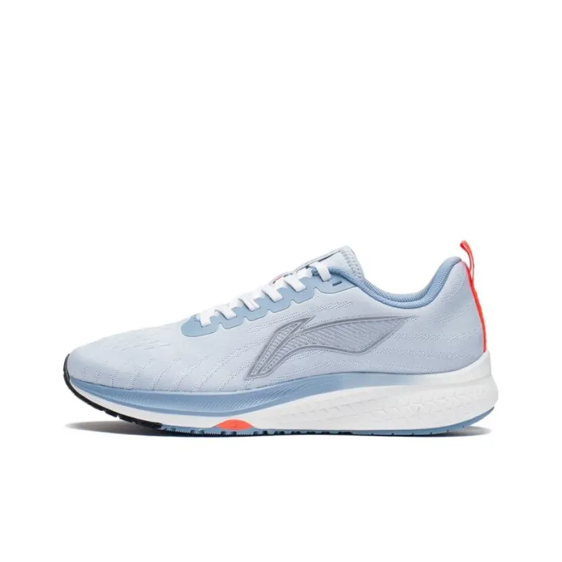 LiNing Red Hare 5 Wear Resistant Slip Resistant Low Top Running Shoes Silver Gray-0