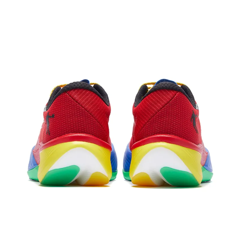 QIAODAN F\PB3.0 Cushioning Wear Resistant Low Top Running Shoes Men's Red Yellow-2