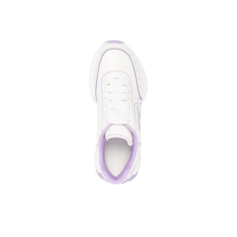 Alexander McQueen Sprint Runner White Lilac Women's-2