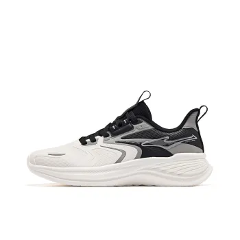Erke Shuttle 2.0 Cushioning Wear Resistant Low Top Casual Running Shoes Men's White Gray